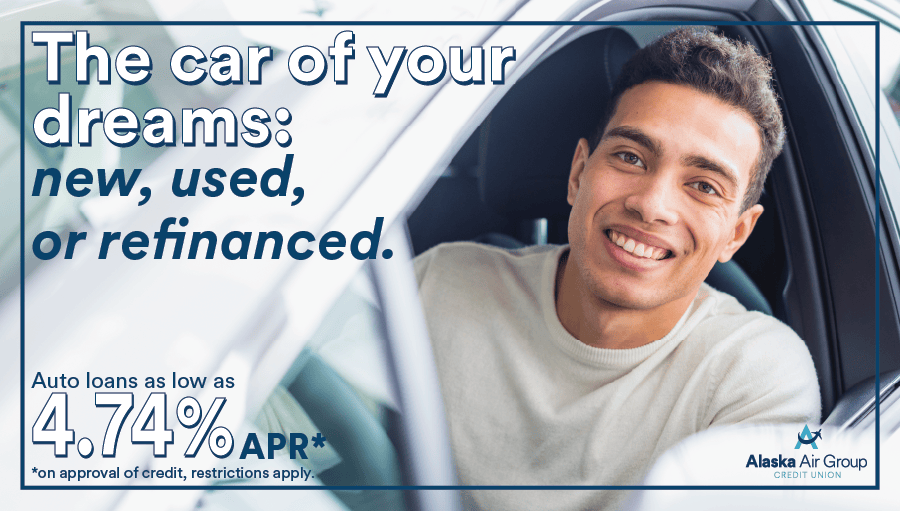 The car of your dreams: New used, or refinanced. Auto loans as low as 4.74% APR* *On approval of credit, restrictions apply.